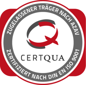 Zertifiziert mit dem CERTQUA Gütesiegel nach ISO Norm