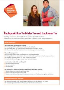 Titel PDF Ausbildung Fachpraktike*in Maler*in und Lackiere*in im bbw Südhessen