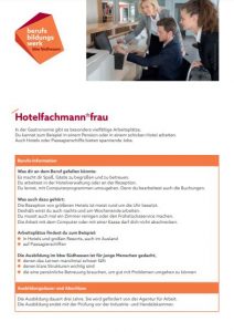 Ausbildungsangebot Hotelfachmann Hotelfachfrau im bbw Südhessen