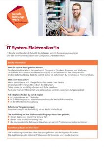 Titel PDF Ausbildung IT-System-Elektroniker*in